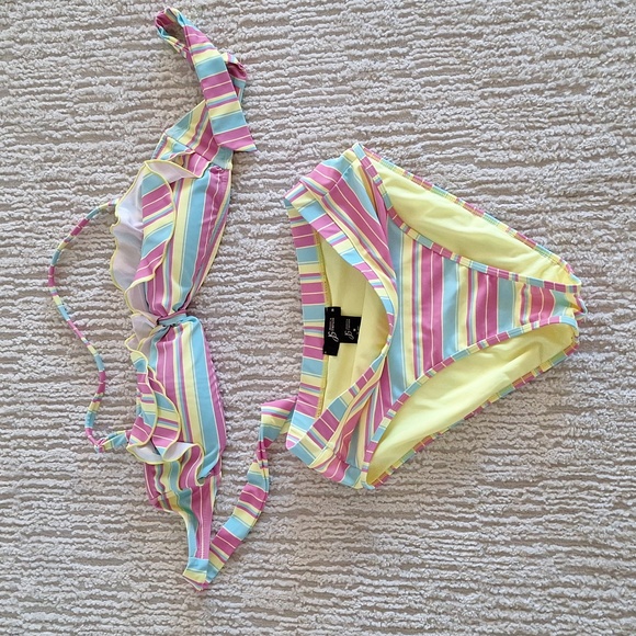 NWOT [M] Vintage Jessica 2pc bikini/ waist wrap - Picture 5 of 9